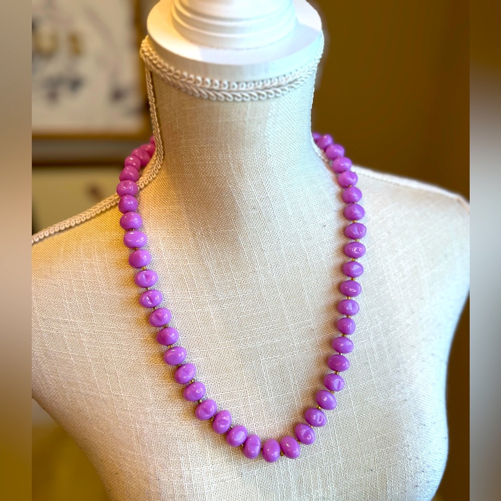 5 for $30 VINTAGE Retro Lilac Purple Beaded Necklace